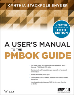 Cover of the book A User's Manual to the PMBOK Guide