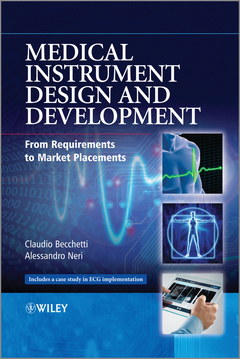 Couverture de l’ouvrage Medical Instrument Design and Development
