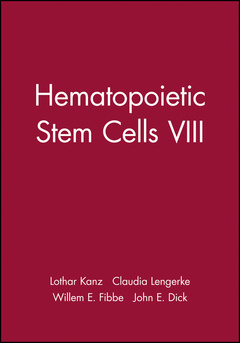 Couverture de l’ouvrage Hematopoietic Stem Cells VIII
