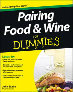 Couverture de l’ouvrage Pairing Food and Wine For Dummies