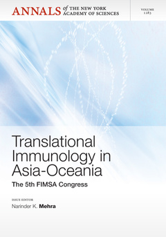 Couverture de l’ouvrage Translational Immunology in Asia-Oceania