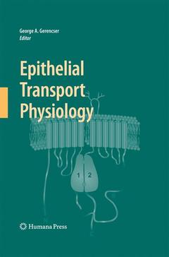 Couverture de l’ouvrage Epithelial Transport Physiology