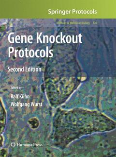 Couverture de l’ouvrage Gene Knockout Protocols