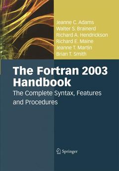 Couverture de l’ouvrage The Fortran 2003 Handbook