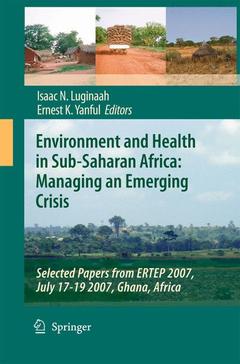 Cover of the book Environment and Health in Sub-Saharan Africa: Managing an Emerging Crisis