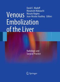 Couverture de l’ouvrage Venous Embolization of the Liver