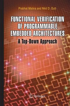 Cover of the book Functional Verification of Programmable Embedded Architectures