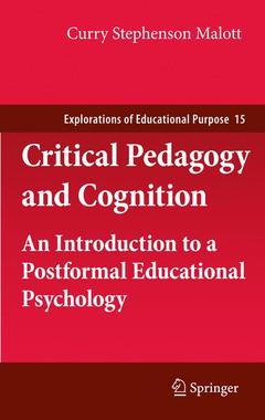 Couverture de l’ouvrage Critical Pedagogy and Cognition