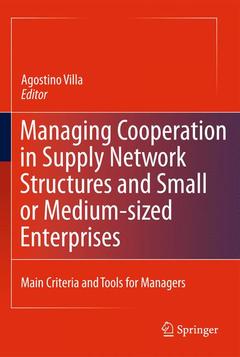 Couverture de l’ouvrage Managing Cooperation in Supply Network Structures and Small or Medium-sized Enterprises