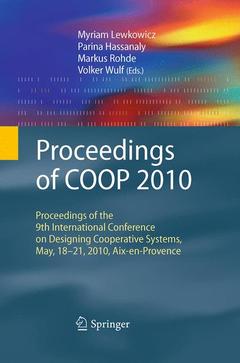 Couverture de l’ouvrage Proceedings of COOP 2010