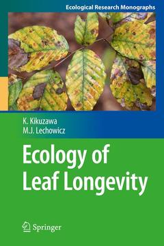 Couverture de l’ouvrage Ecology of Leaf Longevity