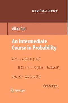 Couverture de l’ouvrage An Intermediate Course in Probability