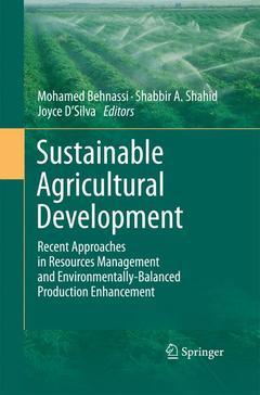 Couverture de l’ouvrage Sustainable Agricultural Development