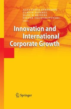 Couverture de l’ouvrage Innovation and International Corporate Growth