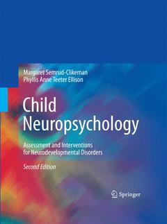 Couverture de l’ouvrage Child Neuropsychology