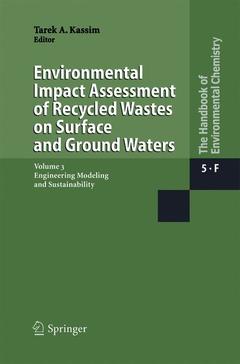 Couverture de l’ouvrage Environmental Impact Assessment of Recycled Wastes on Surface and Ground Waters