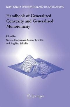 Couverture de l’ouvrage Handbook of Generalized Convexity and Generalized Monotonicity