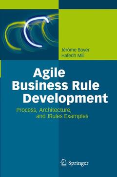 Couverture de l’ouvrage Agile Business Rule Development