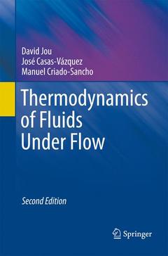 Couverture de l’ouvrage Thermodynamics of Fluids Under Flow