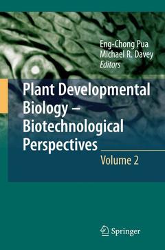 Couverture de l’ouvrage Plant Developmental Biology - Biotechnological Perspectives