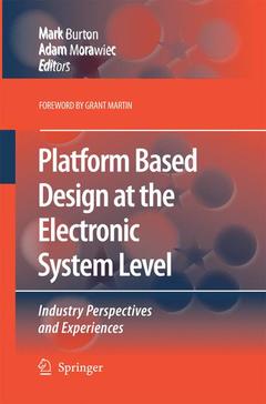 Couverture de l’ouvrage Platform Based Design at the Electronic System Level