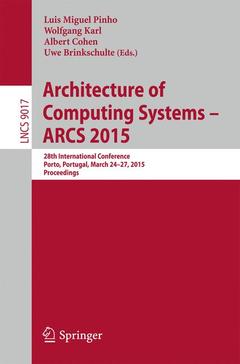 Couverture de l’ouvrage Architecture of Computing Systems – ARCS 2015