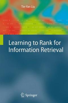 Cover of the book Learning to Rank for Information Retrieval