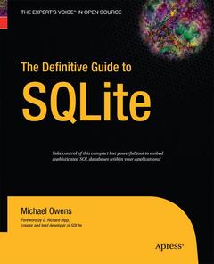 Couverture de l’ouvrage The Definitive Guide to SQLite