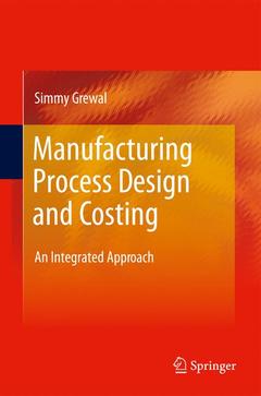 Cover of the book Manufacturing Process Design and Costing