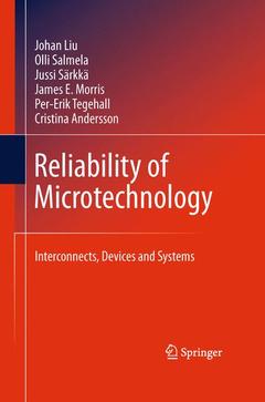 Couverture de l’ouvrage Reliability of Microtechnology