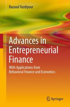 Cover of the book Advances in Entrepreneurial Finance