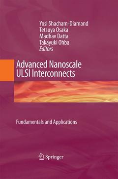 Couverture de l’ouvrage Advanced Nanoscale ULSI Interconnects: Fundamentals and Applications