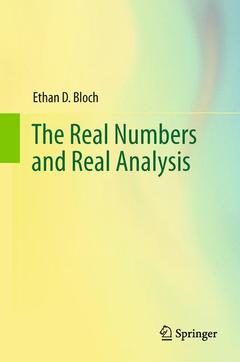 Couverture de l’ouvrage The Real Numbers and Real Analysis