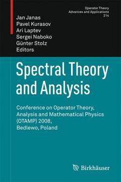 Couverture de l’ouvrage Spectral Theory and Analysis