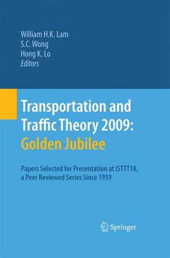 Couverture de l’ouvrage Transportation and Traffic Theory 2009: Golden Jubilee