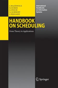Couverture de l’ouvrage Handbook on Scheduling