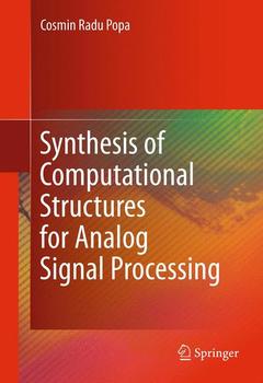 Couverture de l’ouvrage Synthesis of Computational Structures for Analog Signal Processing