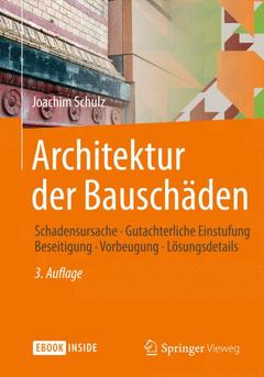 Cover of the book Architektur der Bauschäden
