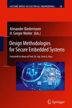 Couverture de l’ouvrage Design Methodologies for Secure Embedded Systems