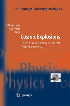 Couverture de l’ouvrage Cosmic Explosions