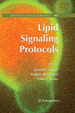 Couverture de l’ouvrage Lipid Signaling Protocols