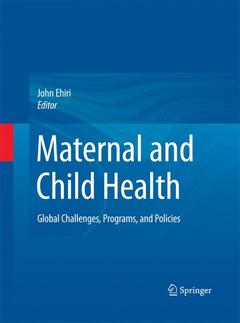 Couverture de l’ouvrage Maternal and Child Health