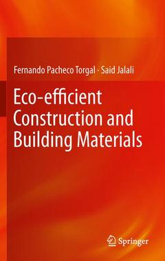 Couverture de l’ouvrage Eco-efficient Construction and Building Materials