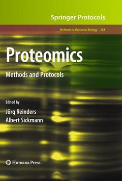 Couverture de l’ouvrage Proteomics