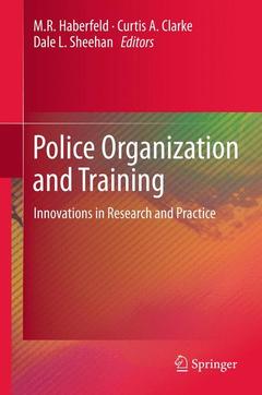 Couverture de l’ouvrage Police Organization and Training