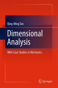Couverture de l’ouvrage Dimensional Analysis