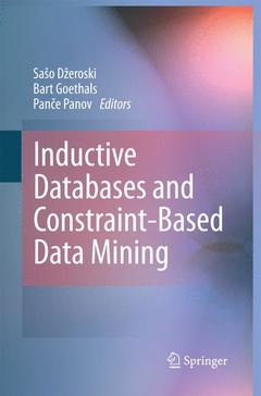 Cover of the book Inductive Databases and Constraint-Based Data Mining