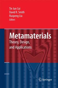 Couverture de l’ouvrage Metamaterials