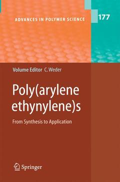 Couverture de l’ouvrage Poly(arylene ethynylene)s