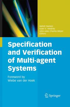 Couverture de l’ouvrage Specification and Verification of Multi-agent Systems
